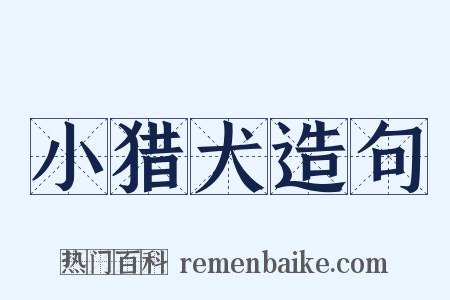 小猎犬造句是什么意思的图片